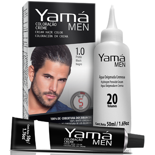 Yama Hair Dye For Men KIT  (BLACK) – COSMETICS BEAUTY WORLD