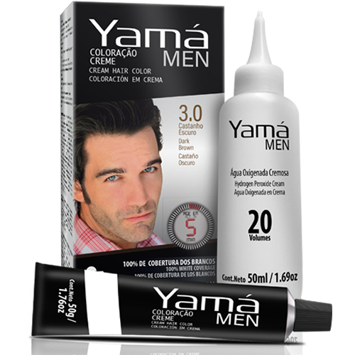 Yama Hair Dye For Men Kit  (DARK BROWN) – COSMETICS BEAUTY WORLD