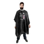 Black Satin Barber Cape