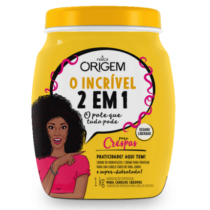 Origem 2 in 1 Curly hair Conditioning Mask+ Combing Cream 1KG