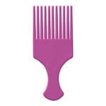 Large Teeth Plastic Afro comb (Pink)