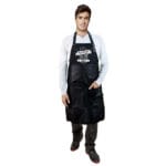 Black Oxford Adjustable Barbering Apron with Pockets