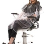 Round PVC Cape for Hair Coloring (Transparent)