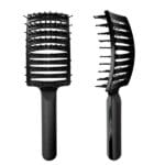 Curved Spaced Teeth Nylon tip Hair Brush - Image 2